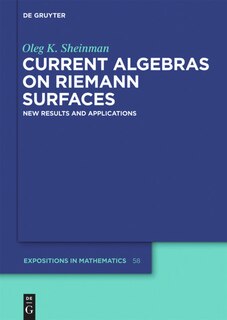 Front cover_Current Algebras on Riemann Surfaces