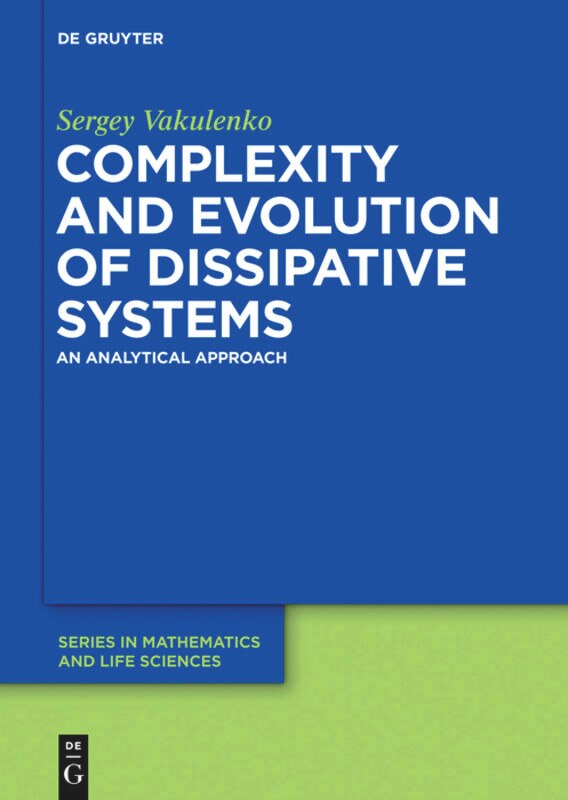 Front cover_Complexity and Evolution of Dissipative Systems