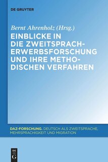 Front cover_Einblicke in die Zweitspracherwerbsforschung und ihre methodischen Verfahren