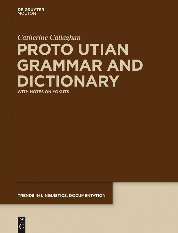 Front cover_Proto Utian Grammar and Dictionary