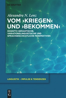 Front cover_Vom ›kriegen‹ und ›bekommen‹