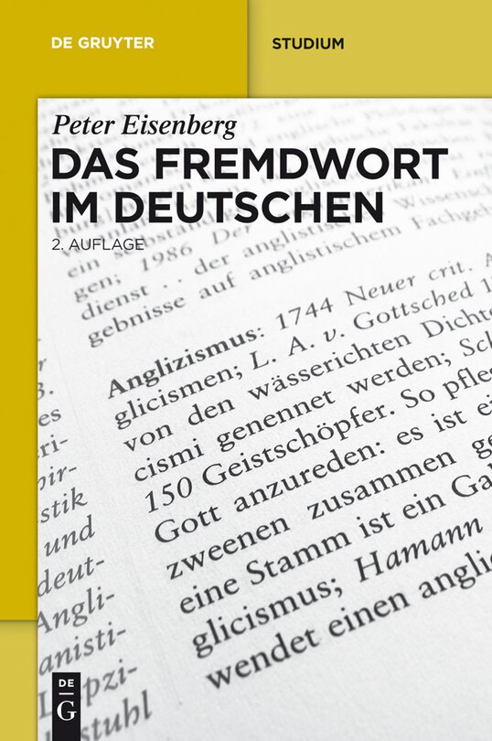 Front cover_Das Fremdwort im Deutschen