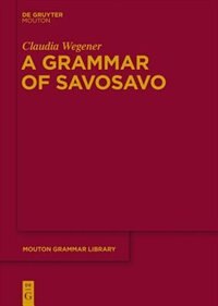 Front cover_A Grammar of Savosavo