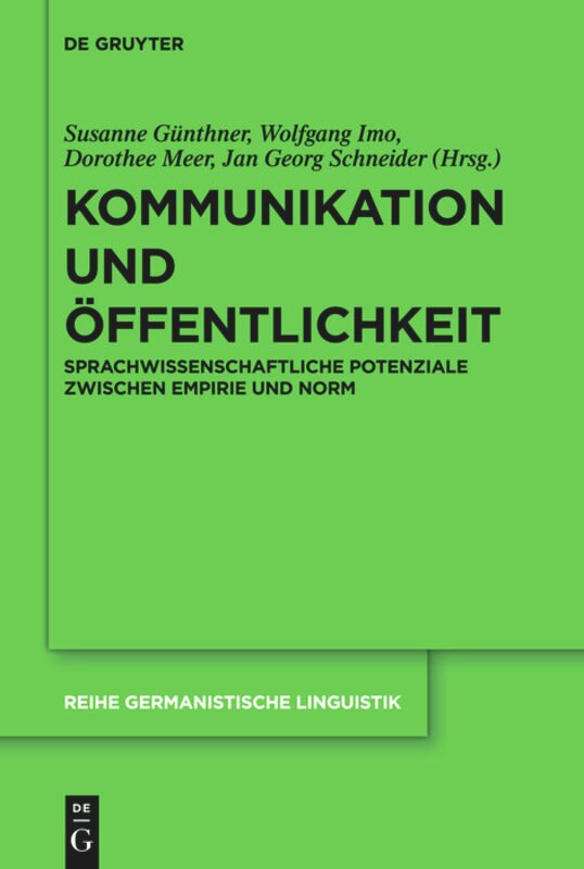 Front cover_Kommunikation und Öffentlichkeit