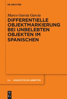 Couverture_Differentielle Objektmarkierung bei unbelebten Objekten im Spanischen