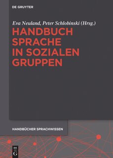 Front cover_Handbuch Sprache in sozialen Gruppen