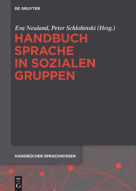 Front cover_Handbuch Sprache in sozialen Gruppen