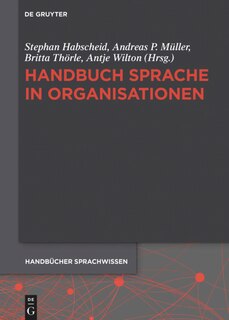Front cover_Handbuch Sprache in Organisationen