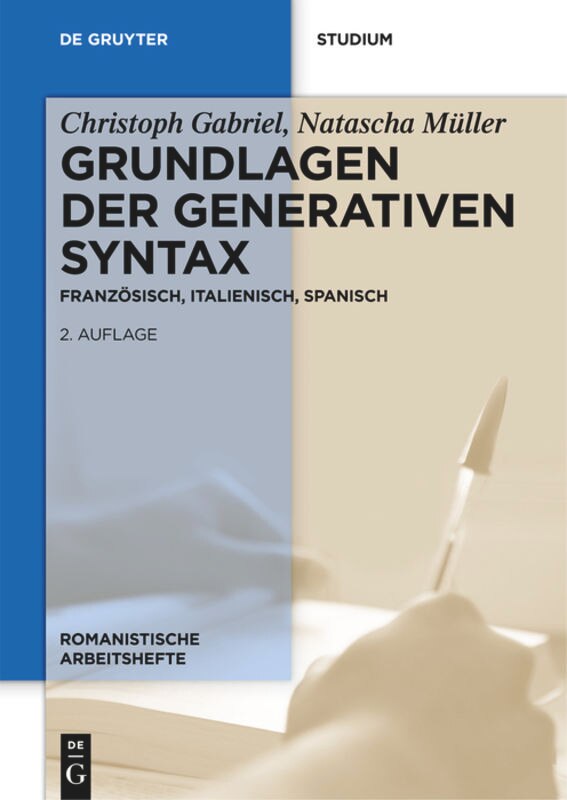 Front cover_Grundlagen der generativen Syntax