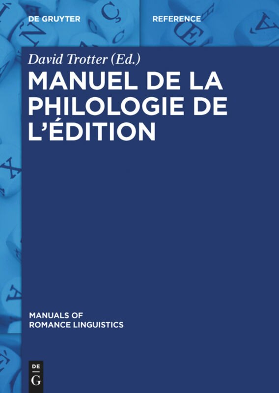 Front cover_Manuel de la philologie de l’édition