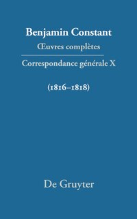 Couverture_Correspondance générale 1816–1818
