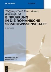 Front cover_Einführung in die romanische Sprachwissenschaft