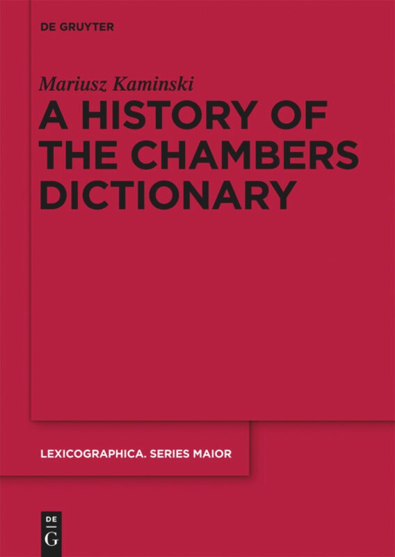 Front cover_A History of the Chambers Dictionary