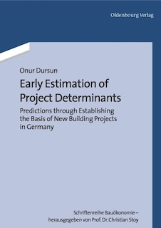 Front cover_Early Estimation of Project Determinants