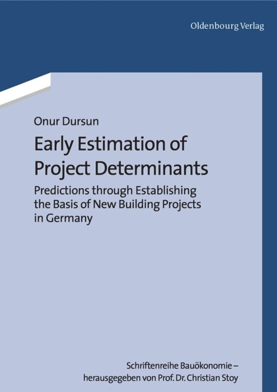 Front cover_Early Estimation of Project Determinants