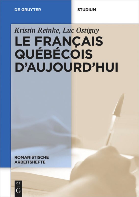 Front cover_Le français québécois d’aujourd’hui