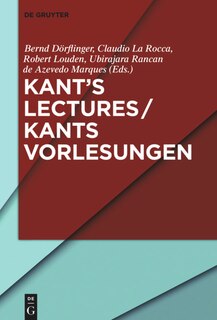 Front cover_Kant’s Lectures / Kants Vorlesungen