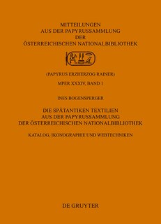 Front cover_Die Spätantiken Textilien aus der Papyrussammlung der Österreichischen Nationalbibliothek