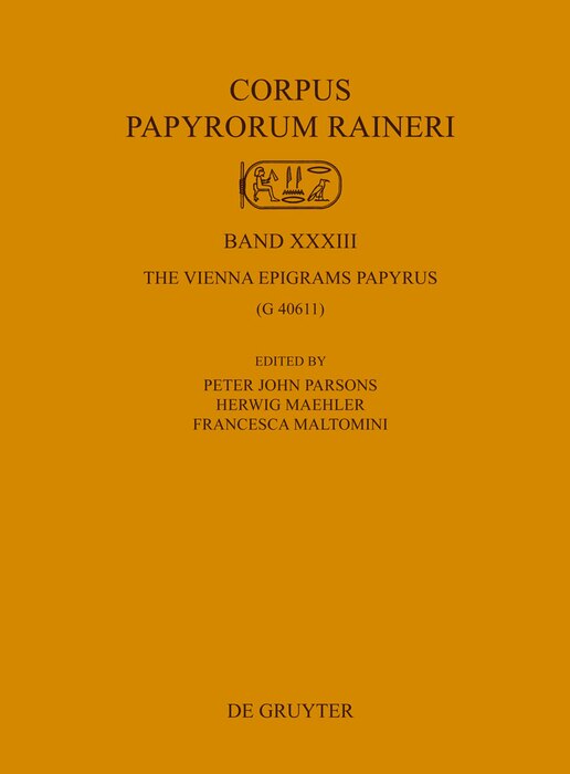 Front cover_The Vienna Epigrams Papyrus