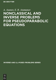 Front cover_Nonclassical and Inverse Problems for Pseudoparabolic Equations