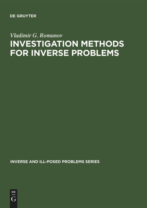 Couverture_Investigation Methods for Inverse Problems