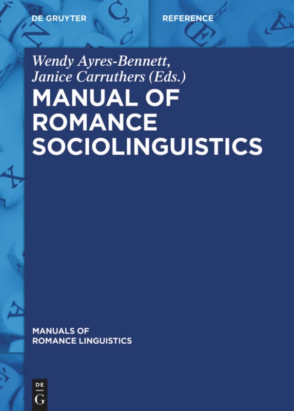 Front cover_Manual of Romance Sociolinguistics