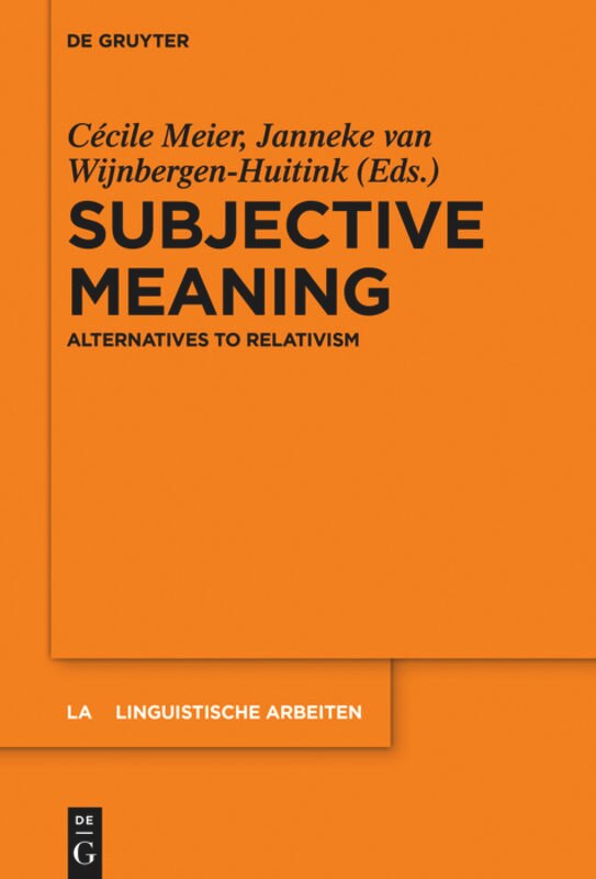 Front cover_Subjective Meaning