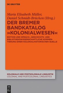 Front cover_Der Bremer Bandkatalog „Kolonialwesen“