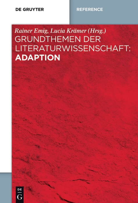 Front cover_Grundthemen der Literaturwissenschaft: Adaption