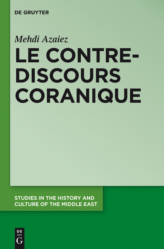 Front cover_Le contre-discours coranique