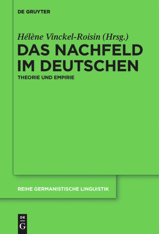 Couverture_Das Nachfeld im Deutschen