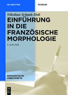 Front cover_Einführung in die französische Morphologie