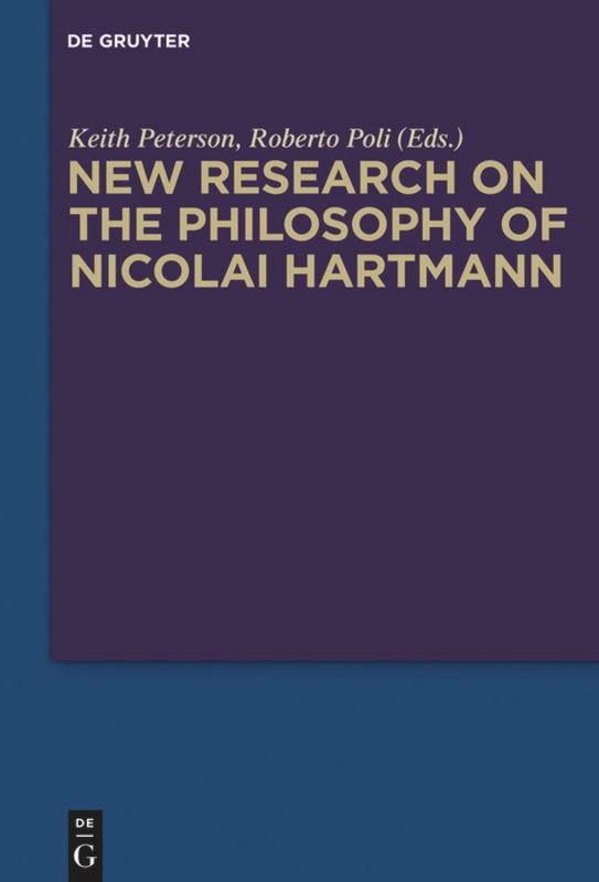Front cover_New Research on the Philosophy of Nicolai Hartmann