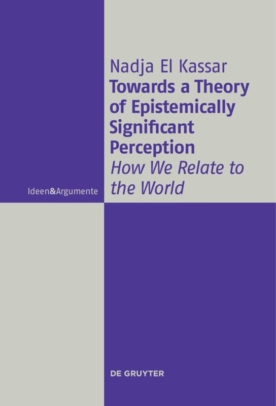 Couverture_Towards a Theory of Epistemically Significant Perception