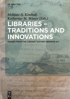 Front cover_Libraries - Traditions and Innovations