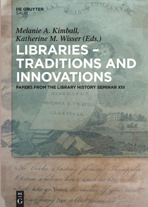 Front cover_Libraries - Traditions and Innovations