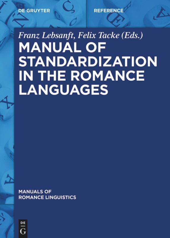 Front cover_Manual of Standardization in the Romance Languages