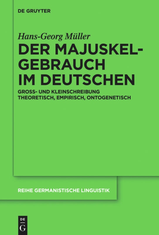 Front cover_Der Majuskelgebrauch im Deutschen