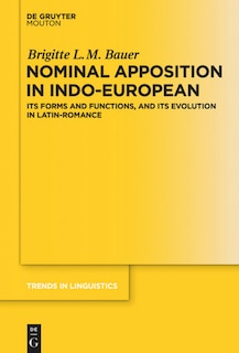 Couverture_Nominal Apposition in Indo-European