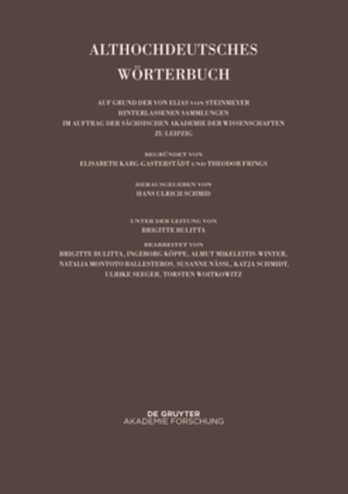 Front cover_Band VII: O – R. 1. und 2. Lieferung (o bis ouga)