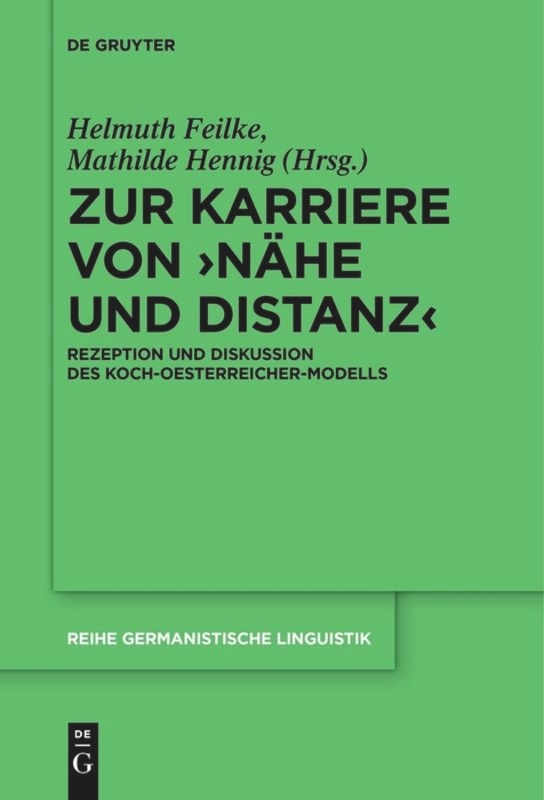 Front cover_Zur Karriere von ›Nähe und Distanz‹