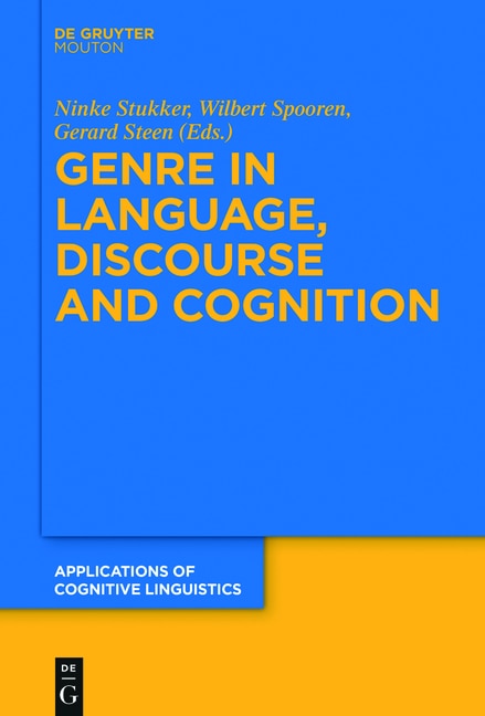 Front cover_Genre in Language, Discourse and Cognition