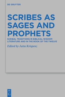 Front cover_Scribes as Sages and Prophets