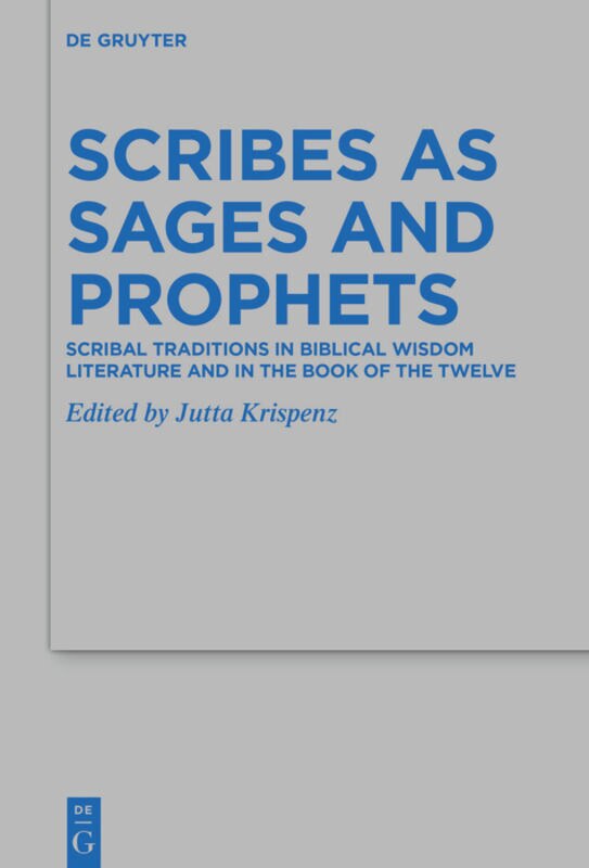 Front cover_Scribes as Sages and Prophets