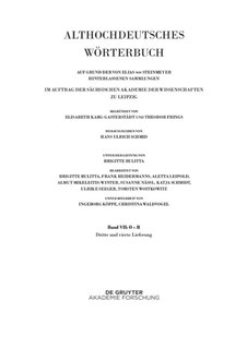 Front cover_Band VII: O – R. 3. und 4. Lieferung (ouga bis platamuos)