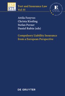 Front cover_Compulsory Liability Insurance from a European Perspective