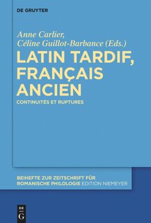 Front cover_Latin tardif, français ancien