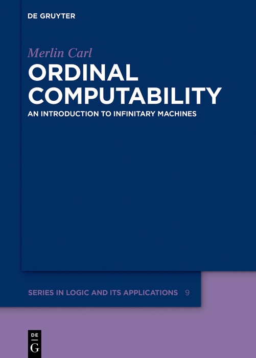Front cover_Ordinal Computability