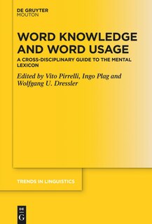 Couverture_Word Knowledge and Word Usage