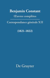 Front cover_Correspondance générale 1821–1822